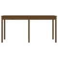 Miniatyrbilde 5 av 8: vidaXL Hagebord honningbrun 159,5x82,5x76 cm heltre furu