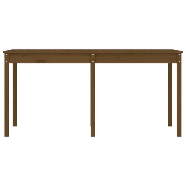 vidaXL Hagebord honningbrun 159,5x82,5x76 cm heltre furu