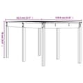 Miniatyrbilde 8 av 8: vidaXL Hagebord honningbrun 159,5x82,5x76 cm heltre furu