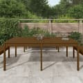 Miniatyrbilde 3 av 8: vidaXL Hagebord honningbrun 203,5x100x76 cm heltre furu