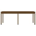 Miniatyrbilde 5 av 8: vidaXL Hagebord honningbrun 203,5x100x76 cm heltre furu