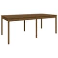 Miniatyrbilde 1 av 8: vidaXL Hagebord honningbrun 203,5x100x76 cm heltre furu