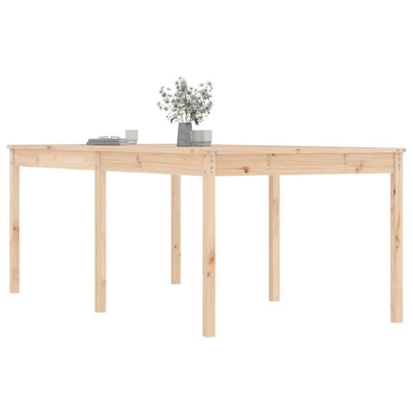 vidaXL Hagebord 203,5x100x76 cm heltre furu