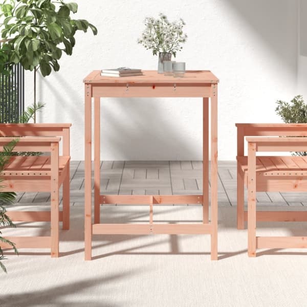 vidaXL Trädgårdsbord 82,5x82,5x110 cm massivt douglasträ