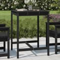 Miniatyrbilde 2 av 7: vidaXL Hagebord svart 82,5x82,5x110 cm heltre furu