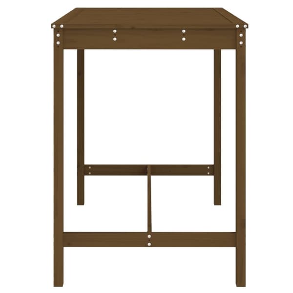 vidaXL Hagebord honningbrun 121x82,5x110 cm heltre furu