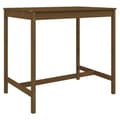Miniatyrbilde 1 av 7: vidaXL Hagebord honningbrun 121x82,5x110 cm heltre furu