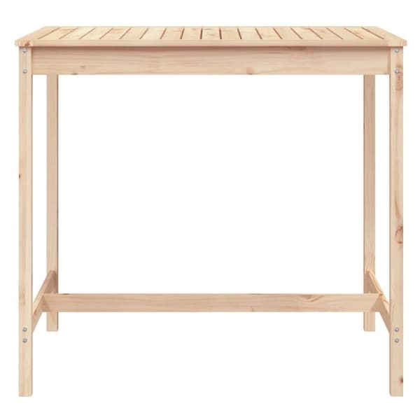 vidaXL Trädgårdsbord 121x82,5x110 cm massiv furu