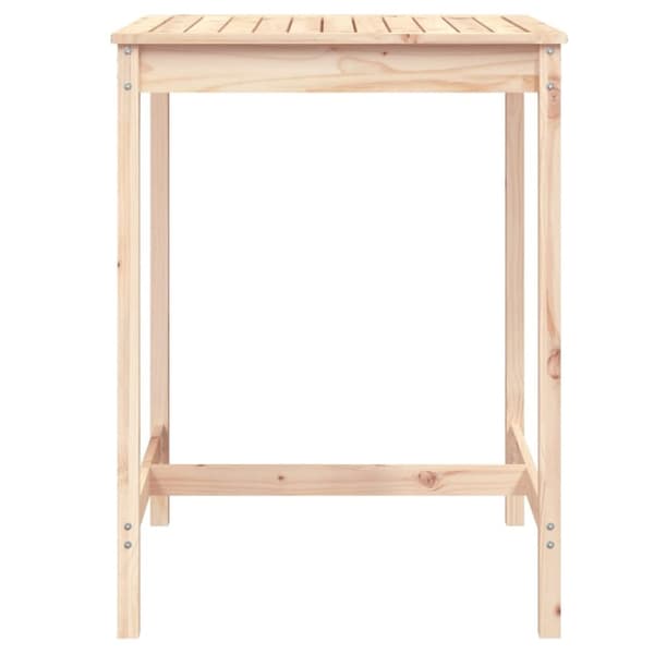 vidaXL Hagebord 82,5x82,5x110 cm heltre furu