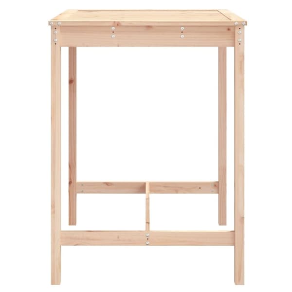 vidaXL Hagebord 82,5x82,5x110 cm heltre furu