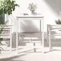 Miniatyrbilde 3 av 7: vidaXL Hagebord hvit 121x82,5x110 cm heltre furu