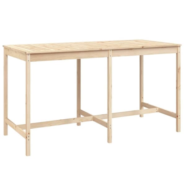 vidaXL Hagebord 203,5x90x110 cm heltre furu