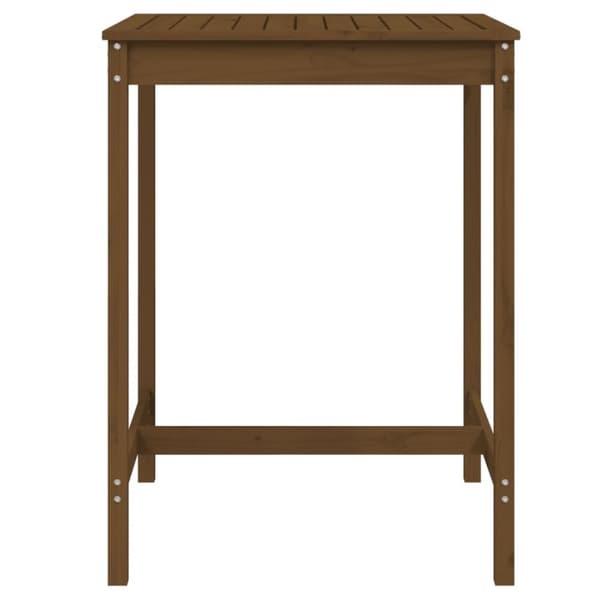 vidaXL havebord 82,5x82,5x110 cm massivt fyrretræ gyldenbrun
