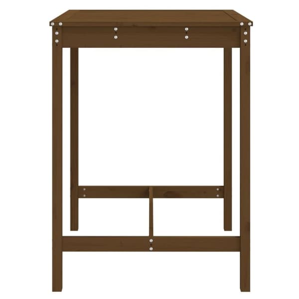 vidaXL havebord 82,5x82,5x110 cm massivt fyrretræ gyldenbrun