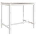 Miniatyrbillede 1 af 7: vidaXL havebord 121x82,5x110 cm massivt fyrretræ hvid
