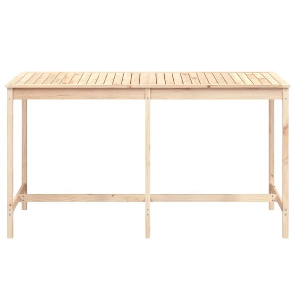 vidaXL havebord 203,5x90x110 cm massivt fyrretræ