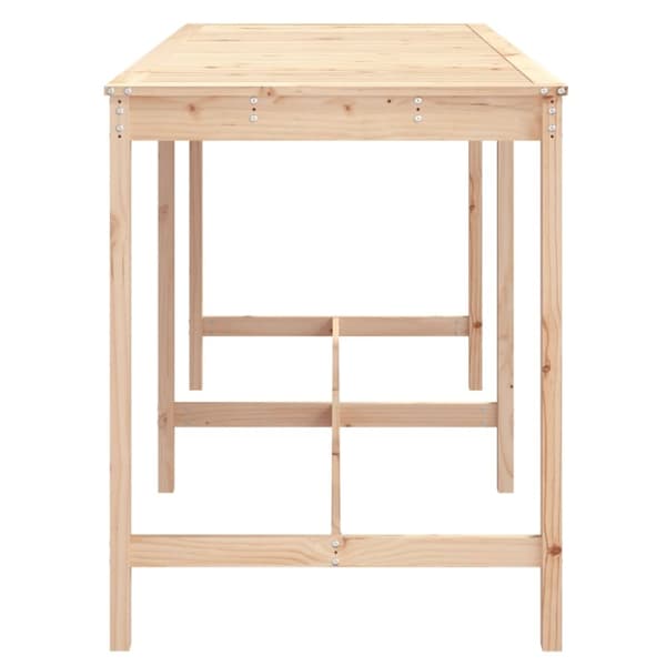 vidaXL havebord 203,5x90x110 cm massivt fyrretræ
