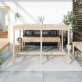 Miniatyrbillede 3 af 7: vidaXL havebord 159,5x82,5x110 cm massivt fyrretræ