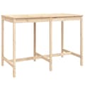 Miniatyrbillede 1 af 7: vidaXL havebord 159,5x82,5x110 cm massivt fyrretræ
