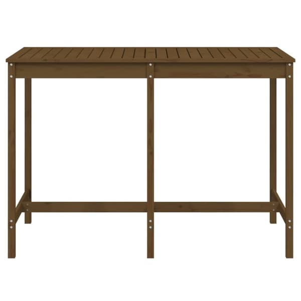 vidaXL Puutarhapöytä hunajanruskea 159,5x82,5x110 cm täysi mänty