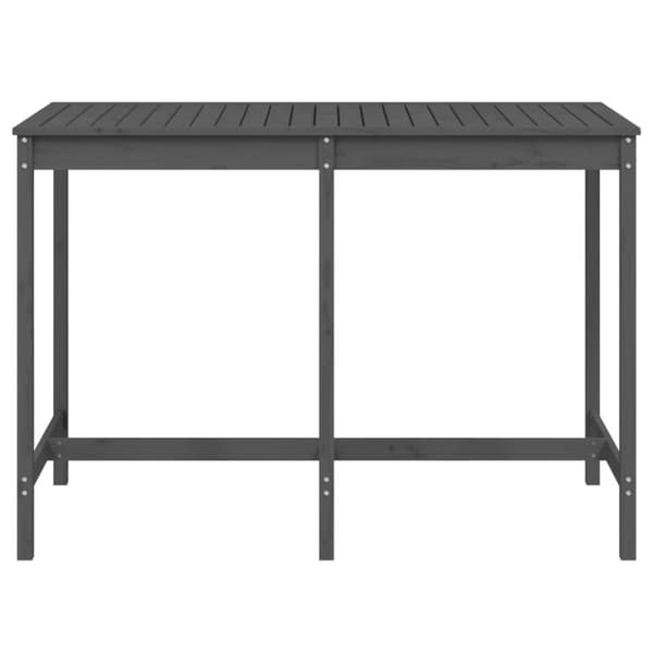 vidaXL havebord 159,5x82,5x110 cm massivt fyrretræ grå