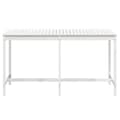 Pikkukuva 4 / 7: vidaXL Puutarhapöytä valkoinen 203,5x90x110 cm täysi mänty