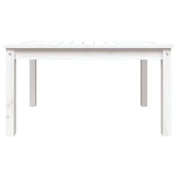 vidaXL Trädgårdsbord vit 82,5x50,5x45 cm massiv furu