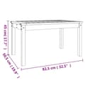 Miniatyrbilde 8 av 8: vidaXL Hagebord 82,5x50,5x45 cm heltre furu