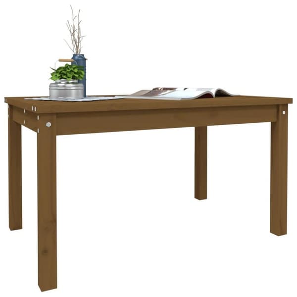 vidaXL Trädgårdsbord honungsbrun 82,5x50,5x45 cm massiv furu