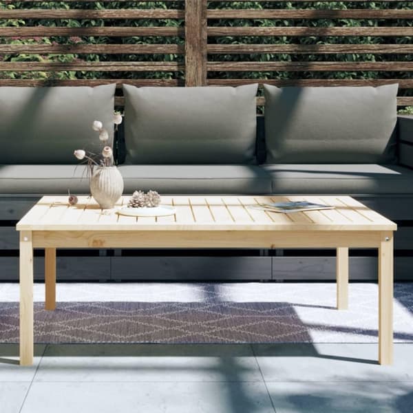 vidaXL Hagebord 121x82,5x45 cm heltre furu