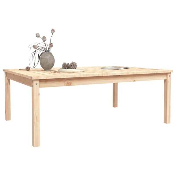 vidaXL Hagebord 121x82,5x45 cm heltre furu