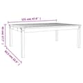 Miniatyrbilde 8 av 8: vidaXL Hagebord 121x82,5x45 cm heltre furu