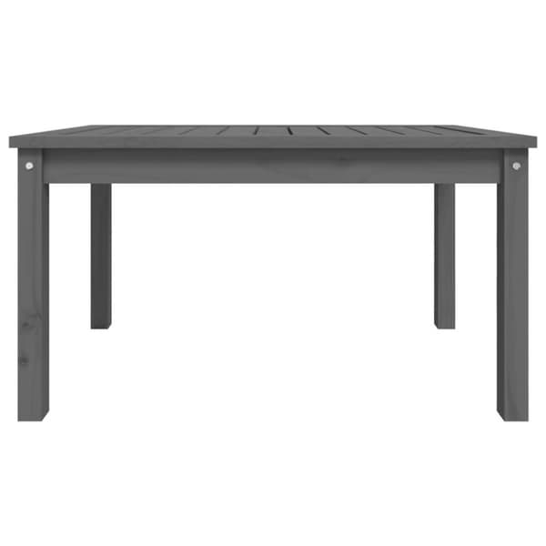 vidaXL havebord 82,5x50,5x45 cm massivt fyrretræ grå