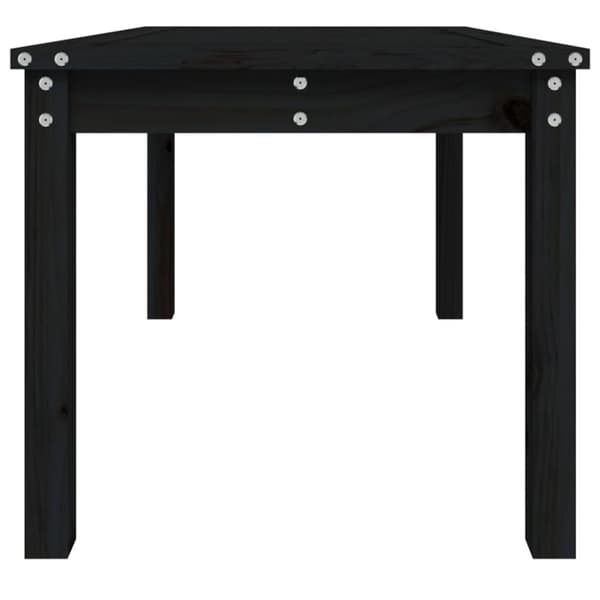 vidaXL havebord 82,5x50,5x45 cm massivt fyrretræ sort