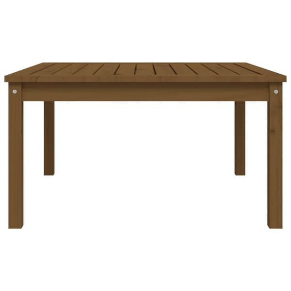 vidaXL havebord 82,5x82,5x45 cm massivt fyrretræ gyldenbrun