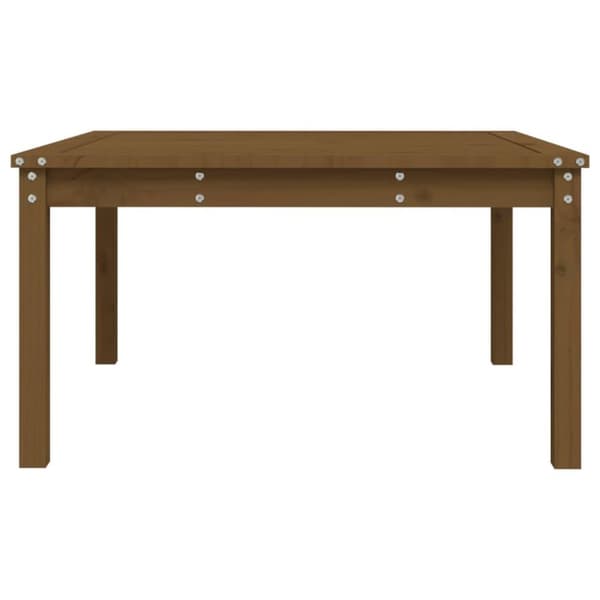 vidaXL havebord 82,5x82,5x45 cm massivt fyrretræ gyldenbrun