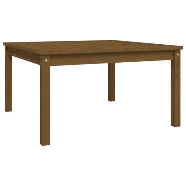 vidaXL havebord 82,5x82,5x45 cm massivt fyrretræ gyldenbrun
