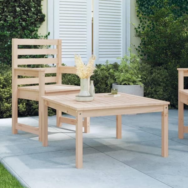 vidaXL havebord 82,5x82,5x45 cm massivt fyrretræ