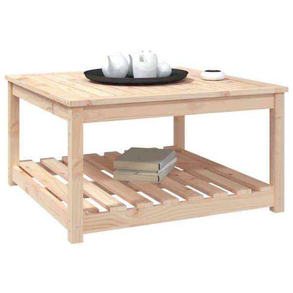 vidaXL havebord 82,5x82,5x45 cm massivt fyrretræ