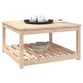 Miniatyrbillede 4 af 8: vidaXL havebord 82,5x82,5x45 cm massivt fyrretræ