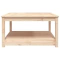 Miniatyrbillede 6 af 8: vidaXL havebord 82,5x82,5x45 cm massivt fyrretræ