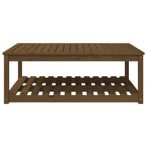 vidaXL havebord 121x82,5x45 cm massivt fyrretræ gyldenbrun