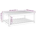 Miniatyrbillede 8 af 8: vidaXL havebord 121x82,5x45 cm massivt douglasgran