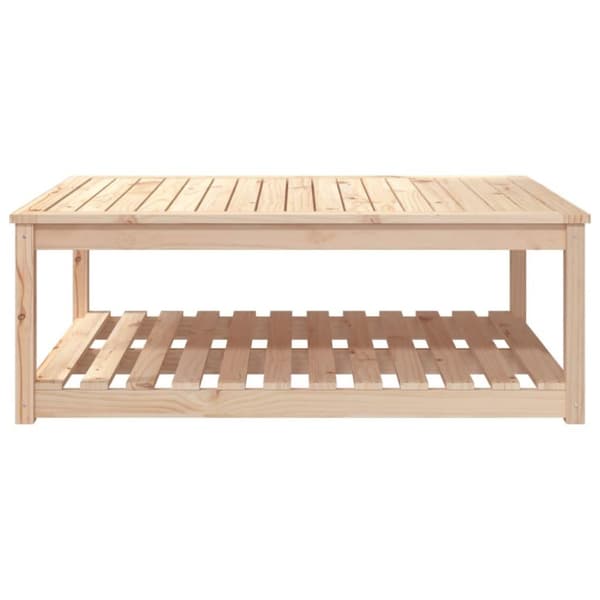 vidaXL havebord 121x82,5x45 cm massivt fyrretræ