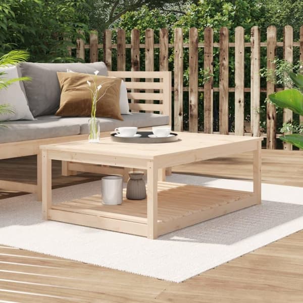 vidaXL havebord 121x82,5x45 cm massivt fyrretræ