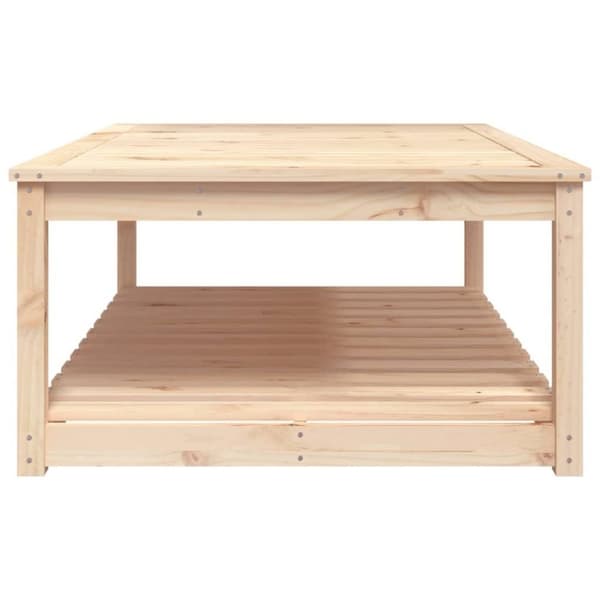 vidaXL Hagebord 121x82,5x45 cm heltre furu