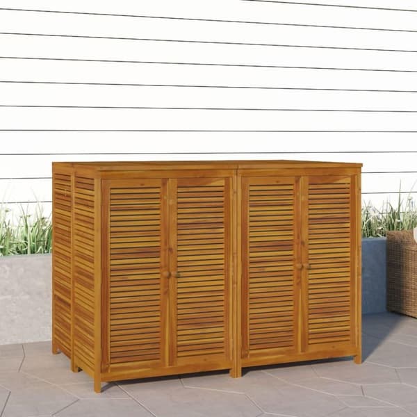 vidaXL Ulkosäilytyslaatikko 140x87x104 cm täysi akasiapuu