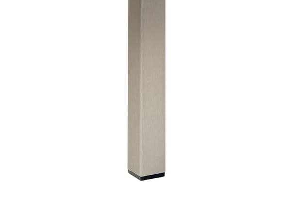 Matbord för trädgården Svart och Silver aluminiumram för 6 personer 180 x 90 cm Modern design