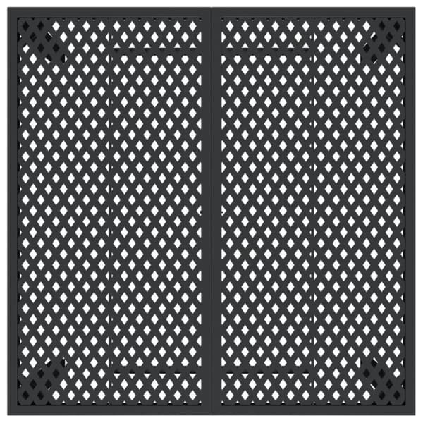 vidaXL Trädgårdsbord antracit 100x100x72 cm stål