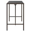 Miniatyrbillede 4 af 6: vidaXL barbord med glasplade 180x70x110 cm polyrattan brun